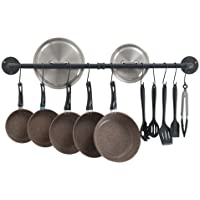 OROPY Utensilios de Cocina del Soporte de la Pared- 100cm Planchar del Barra Colgador Que cuelga el Estante con 14…